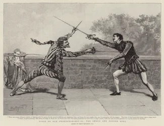 Tipos de esgrima antiga II, o duelo de espada e punhal